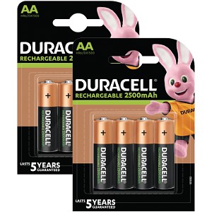 Baterie Duracell Pre-Charged AA 2500mAh x 8