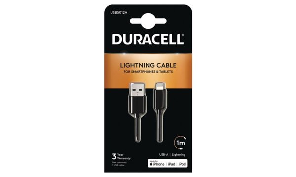 Duracell 1m Kabel USB-A do Lightning