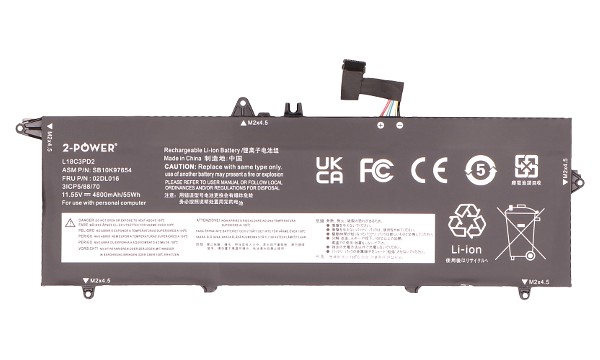 ThinkPad T14s Gen 1 20UJ Bateria (3 Komory)