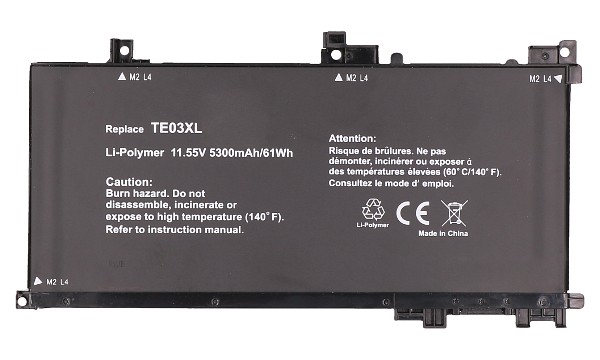 OMEN 15-ax022TX Bateria (3 Komory)