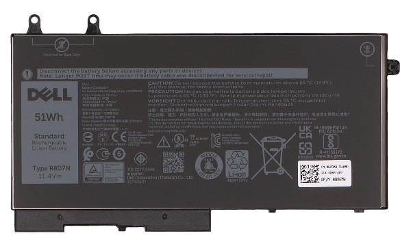 Precision Mobile Workstation 3551 Bateria (3 Komory)